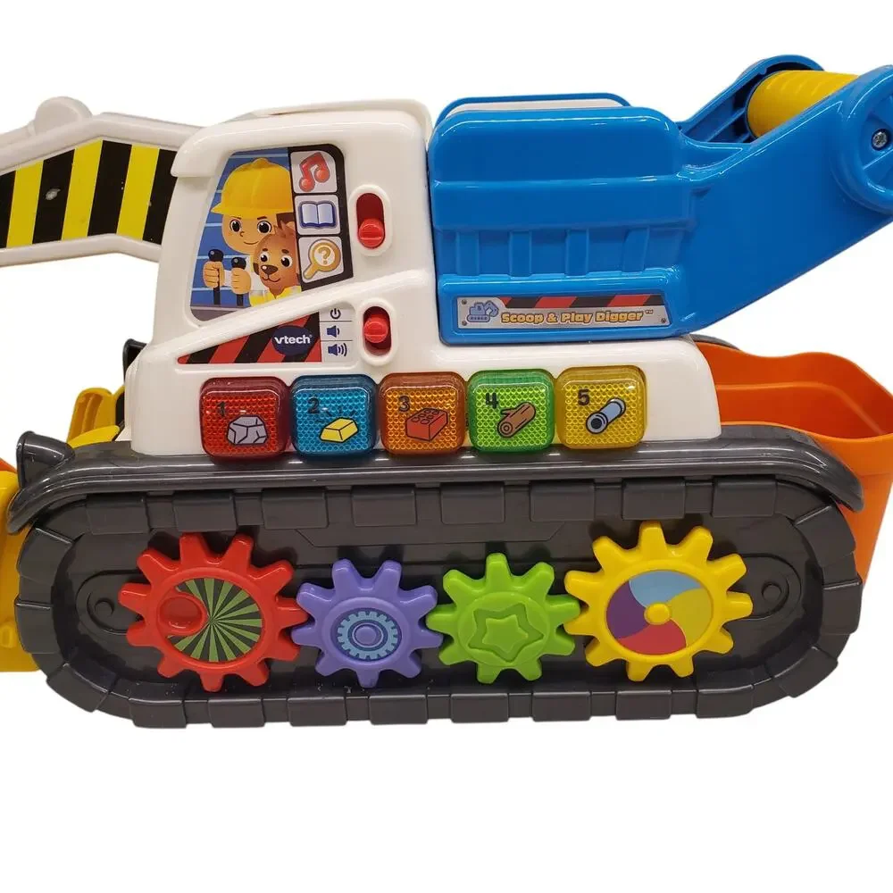 VTech Scoop and Play Digger Toddler Construction Learning Toys STEM